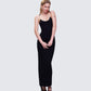 Jazlyn Black Invisible Strap Maxi Dress