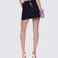 Jennifer Black Stripe Mini Skirt