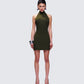 Jess Olive Halter Dress