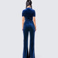 Joanna Navy Flared Jumpsuit