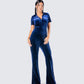 Joanna Navy Flared Jumpsuit