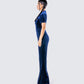 Joanna Navy Flared Jumpsuit
