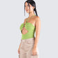 Jolene Green Cropped Top