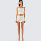 Jordana Ivory Duck Print Set model front