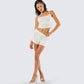 Jordana Ivory Duck Print Short
