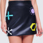 Jordy Black Vegan Leather Skirt