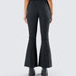 Juan Black Lace Up Flare Pant