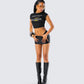 Julane Black Gemini Graphic Top