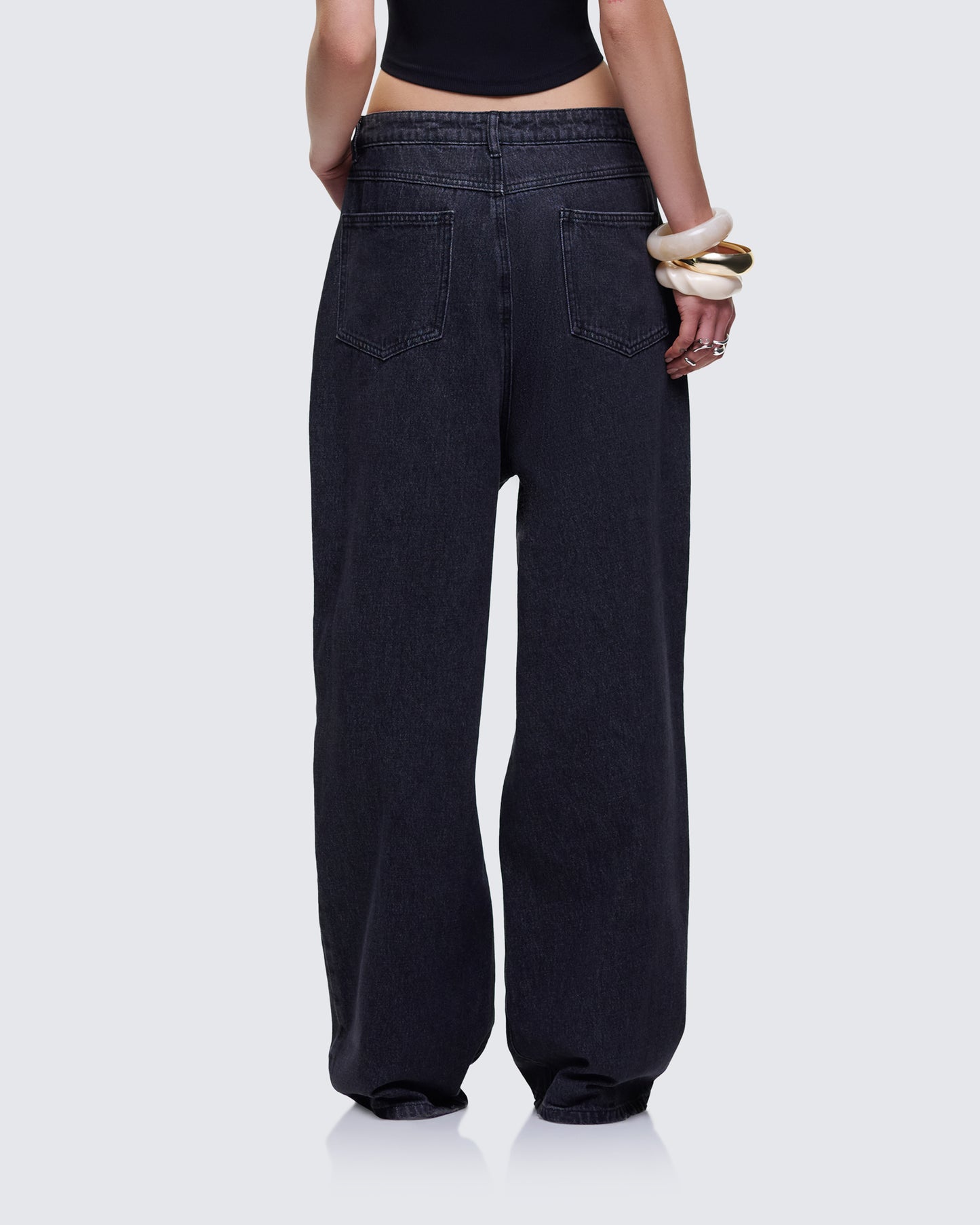 Kai Black Washed Balloon Pant