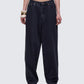 Kai Black Washed Balloon Pant model front