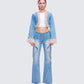 Kaiana Blue Denim Y2K Set model front