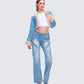 Kaiana Blue Denim Y2K Set