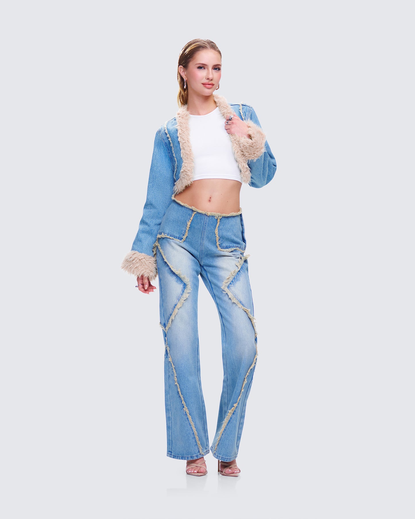 Kaiana Blue Denim Y2K Set