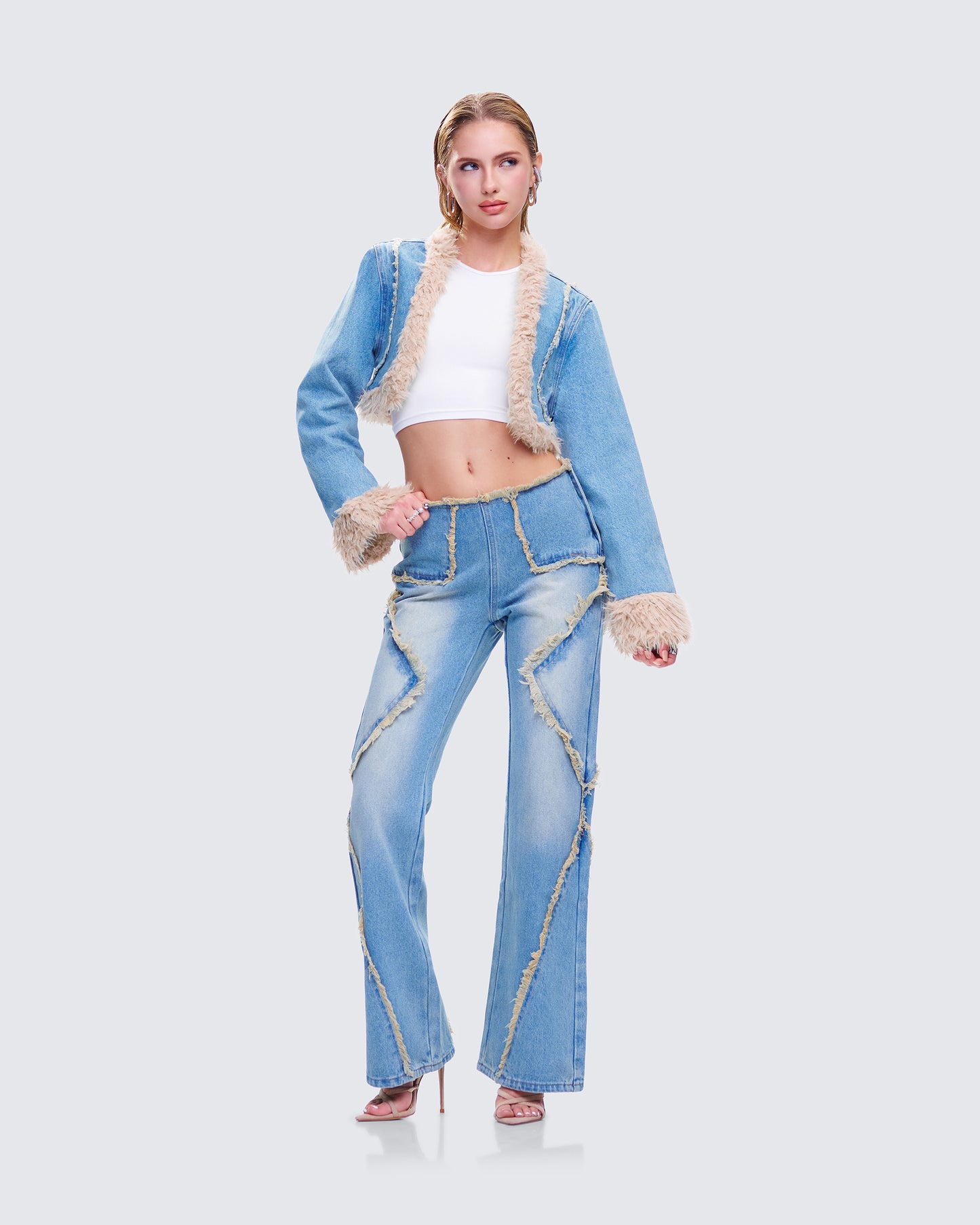 Kaiana Blue Denim Y2K Set