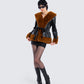 Kalilah Black Faux Leather Coat