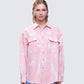 Karasi Pink Wash Loose Fit Shirt model front