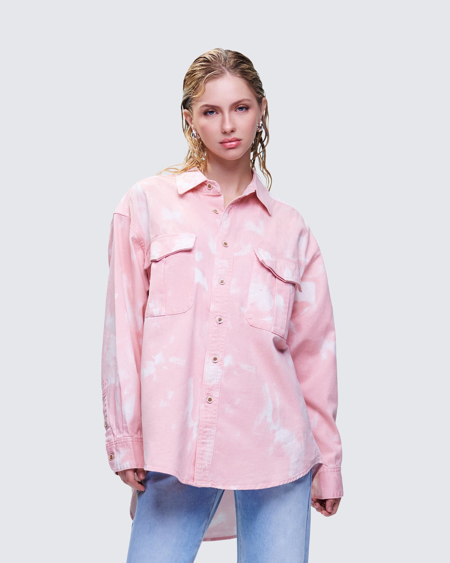 Karasi Pink Wash Loose Fit Shirt