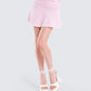 Karlissa Pink Foldover Mini Skirt