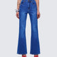 Kass High Rise Blue Denim Rainbow Jean model front