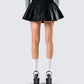 Kata Black Flounce Mini Skirt