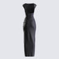 Kath Black Jersey Backless Dress