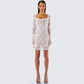 Kavita Ivory Lace Mini Dress model front