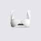 Keiko White Jersey Crop Top 3d product front
