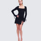Kesia Black Mini Dress