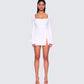Kesia Ivory Mini Dress model front