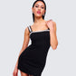 Kiana Black Ponte Mini Dress