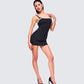 Kiana Black Ponte Mini Dress