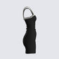 Kiana Black Ponte Mini Dress