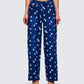 Kincade Blue Mid Rise Floral Embroidery Jean model front