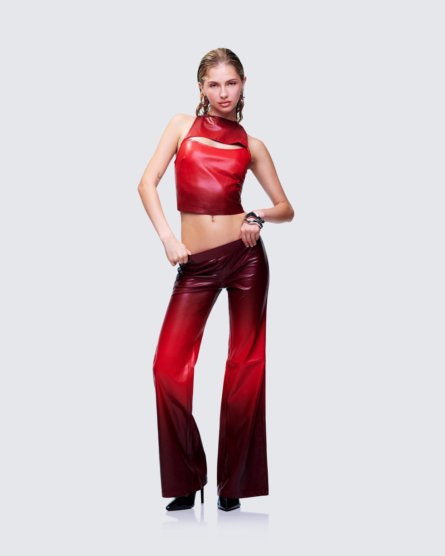 Kiara Multi Ombre Vegan Leather Pants
