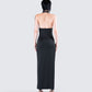 Kiari Black Halter Maxi Dress