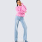 Kiera Pink Chunky Sweater Top