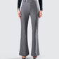 Kimberly Grey Flared Trouser Pant model front