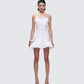 Kimi White Lace Corset Mini Dress model front