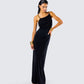 Kippa Black Asymmetrical Chain Gown