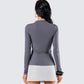 Kiraz Charcoal Grey Long Sleeve Top