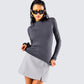 Kiraz Charcoal Grey Long Sleeve Top