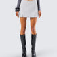 Kiraz Heather Grey Micro Mini Skirt model front