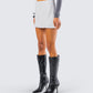 Kiraz Heather Grey Micro Mini Skirt
