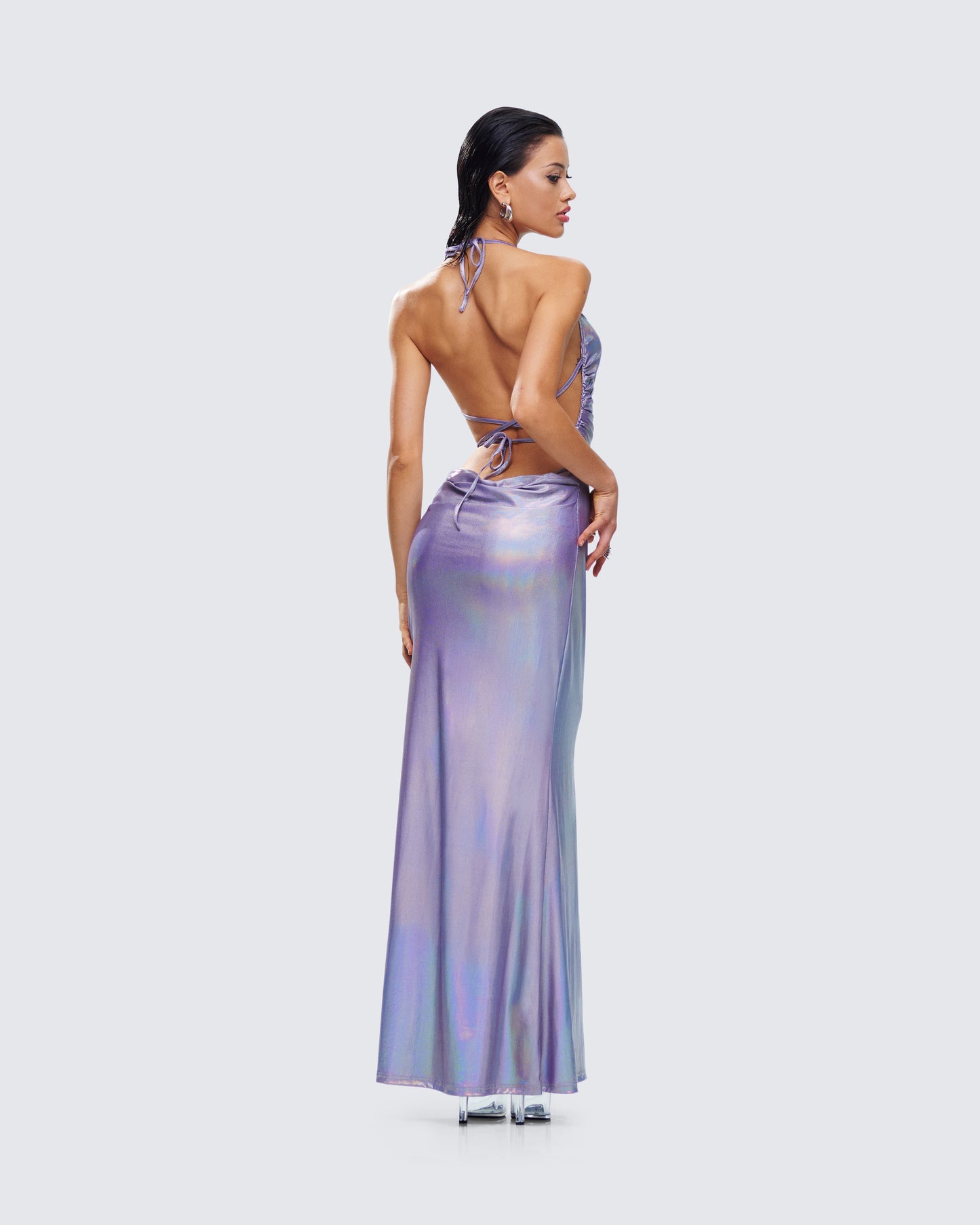 Koa Gunmetal Metallic Gown