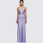 Koa Gunmetal Metallic Gown model front