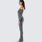 Kyan Charcoal Off Shoulder Maxi Dress