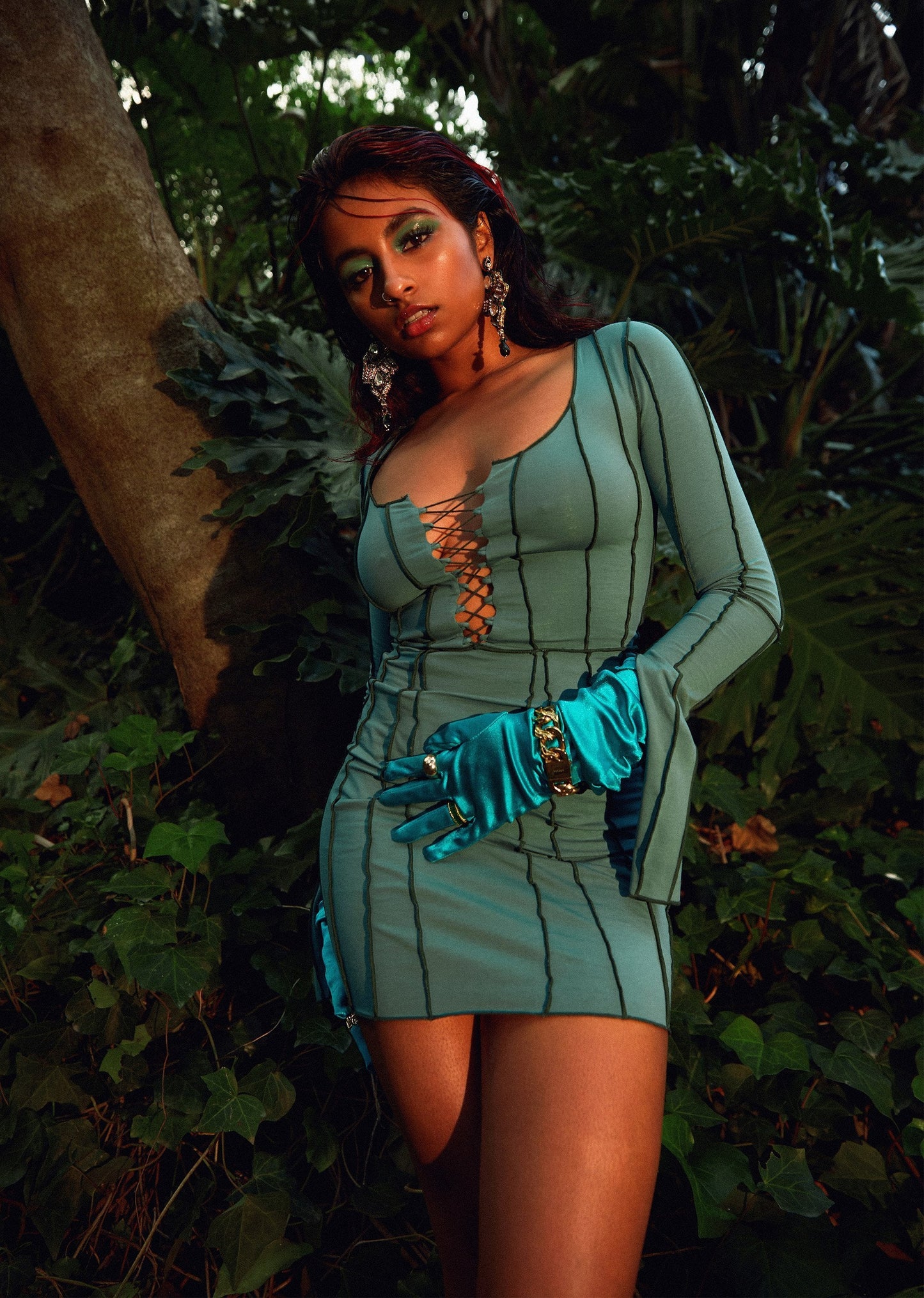 Karlie Lace Up Boss Dress