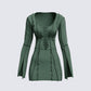 Karlie Lace Up Boss Dress