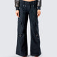 Laina Black Twill Pocket Pant model front