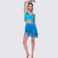 Laleh Teal Fringe Top